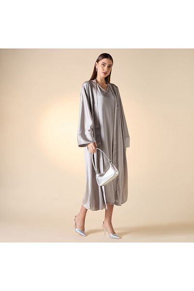 Iconic Textured Sleeveless Dress with Shrug