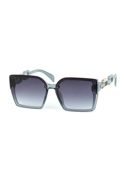 Di Caprio Women's Gray Uv400 Protection Rectangular Model Sunglasses
