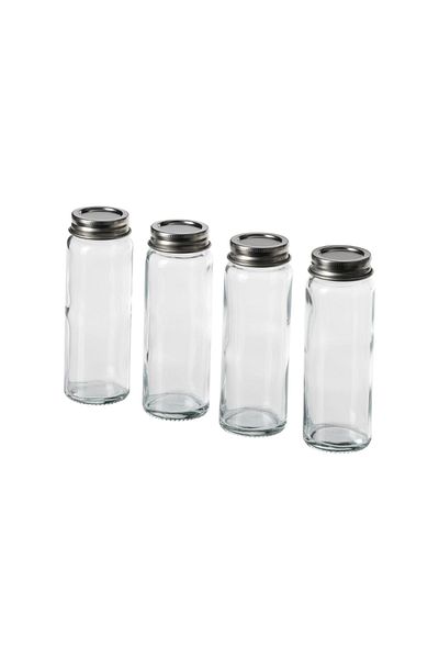 IKEA Cıtronhaj 4-Piece Glass Spice Jar 60553210
