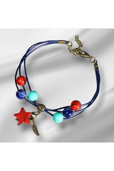 DEHNA Star Figured Beaded Bracelet – 10 Different Models, Adjustable and Stylish Design
