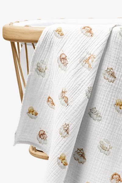 cekic kids Four Layer Sleepyheads Patterned Baby Blanket 100X110 cm
