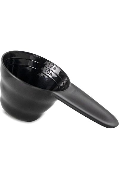 Generic 12g Plastic Coffee Measuring Spoon With Different Units for Beans, Milk Powder - Black, Multiple Us