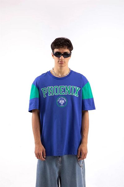 NEWLAKER Tricou unisex oversize cu imprimeu Phoenix