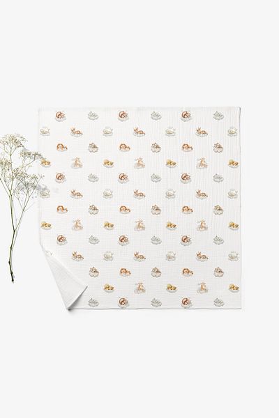 cekic kids Four Layer Sleepyheads Patterned Baby Blanket 100X110 cm