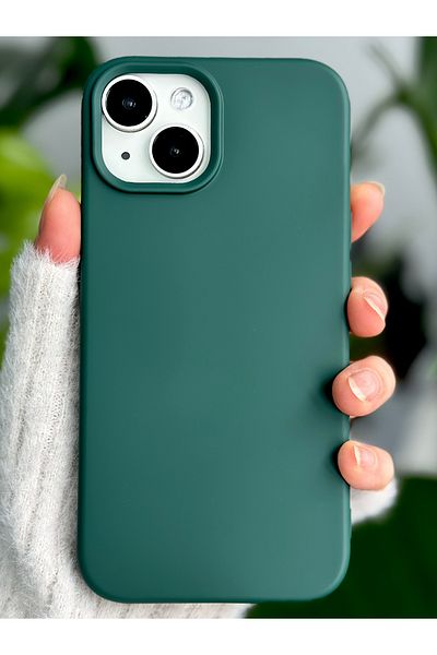 Go Aksesuar حافظة إطلاق من السيليكون السائل المخملي المقاوم للبقع متوافقة مع هاتف Iphone 13 - 14 - 15