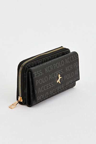 HEBBS Kadın Büyük Boy Yazılı Polo Baskılı Çok Gözlü Bol Karlıklı Bozuk & Kağı...