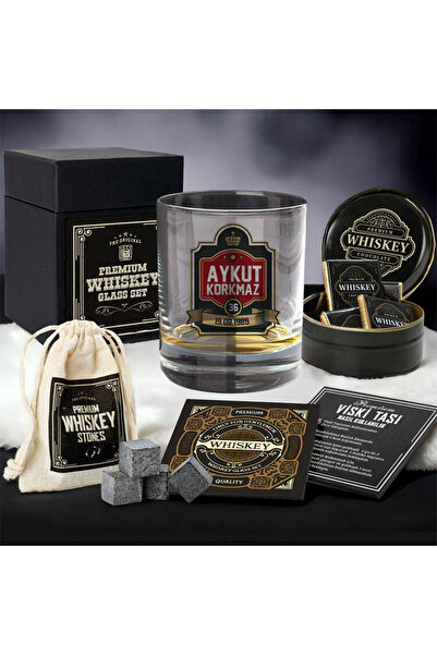 hediyemen Viski taşlı ve Özel Kutulu Inverness Viski Kadehi Seti