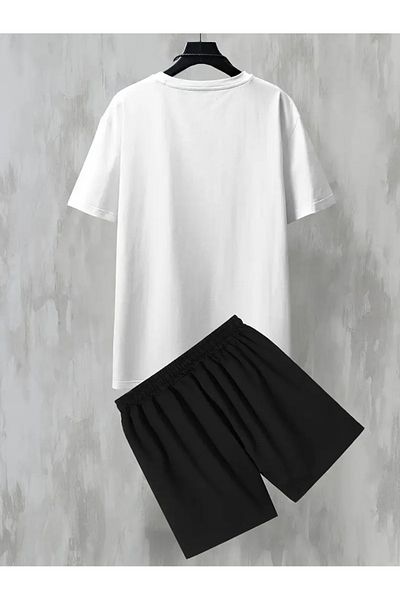 Hunors Sportswear & Company طقم تي شيرت وسروال قصير مطبوع للجنسين