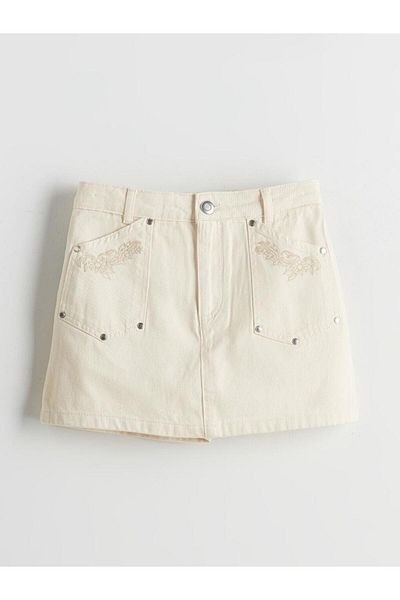 LC Waikiki Lcw Kids Girls Shorts Skirt with Adjustable Elastic Waist