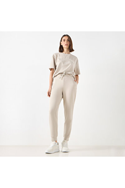 Adot Solid Joggers with Drawstring Closure and Pockets