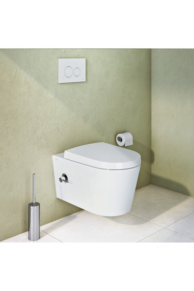VitrA Origin A44893 Tuvalet Fırçalığı, Yerden, Krom