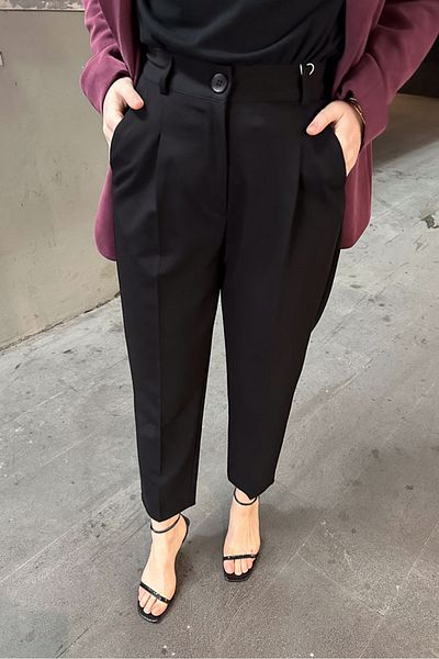 Ovn. Classic Black Viscose Trousers