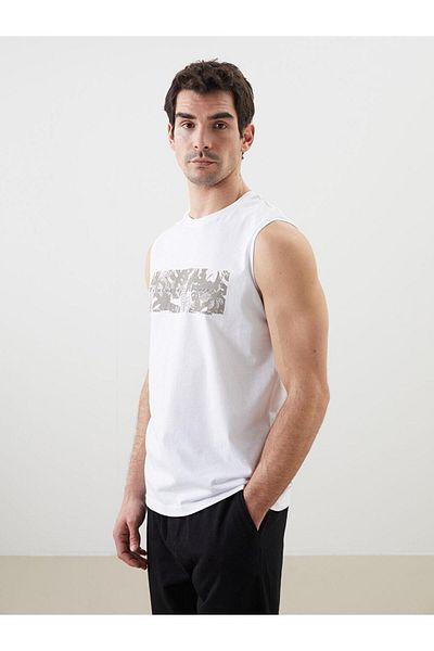 LC Waikiki LCWAIKIKI Classic Crew Neck Printed Men's Sleeveless T-Shirt