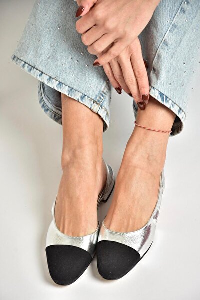 Fox Shoes U 725512009 Ασημένιες Γυναικείες Μπαλαρίνες