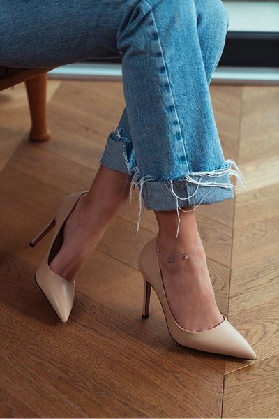NİŞANTAŞI SHOES Vanessa Skin Matte Pointed Toe Damen Stiletto