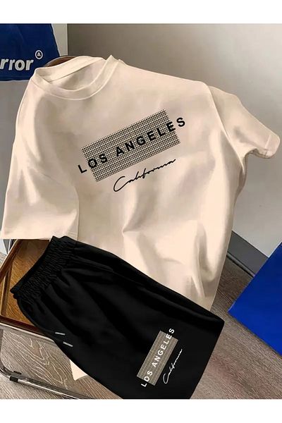 Hunors Sportswear & Company Unisex Printed T-Shirt and Shorts Bottom Top Set