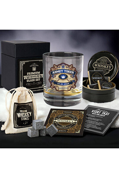 hediyemen Özel Kutuda Viski Taşlı Kişiye Özel Brighton and Hove Viski Bardağı...