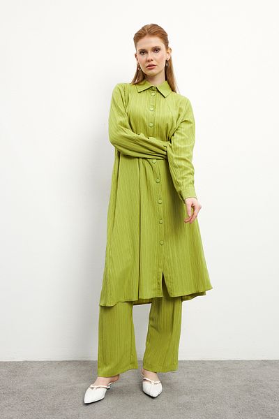 VAVİNOR Σετ Oil Green Elina Tunik & Pantalon