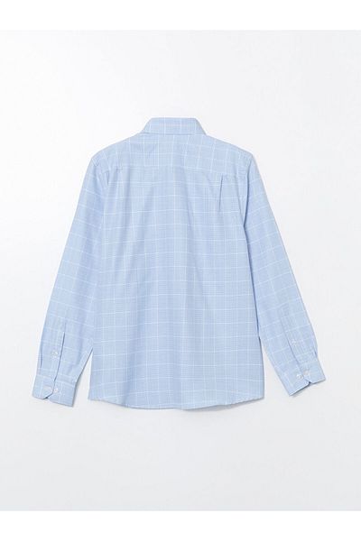 LC Waikiki LCWAIKIKI Formal Regular Fit Long Sleeve Plaid Gabardine Men's Shirt