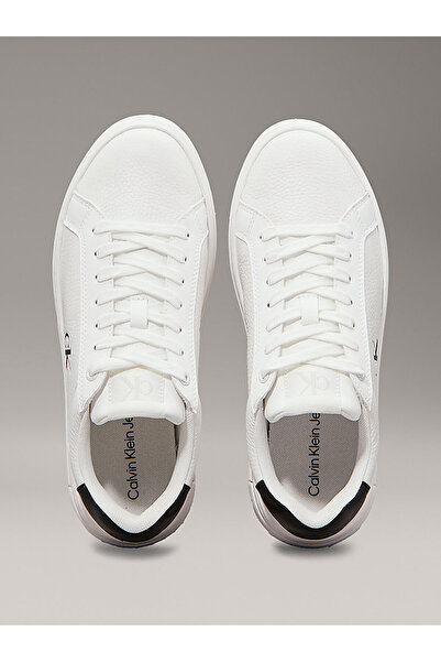Calvin Klein Women's White - Black Low-Top Sneakers