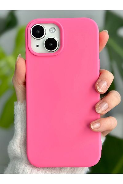 Go Aksesuar حافظة إطلاق من السيليكون السائل المخملي المقاوم للبقع متوافقة مع هاتف Iphone 13 - 14 - 15