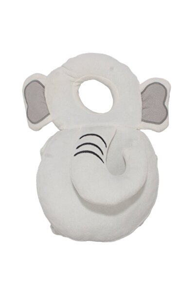 bebegen Bebekevi White Head Neck Protector Elephant Look Pillow