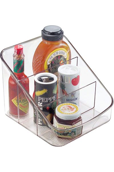 COOYA Plastic Clear Spice Storage Unit, Compact Herb, Spice Rack Ideal For Cans