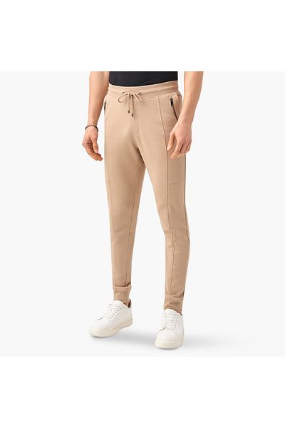 Iconic Panelled Slim Fit Joggers With Drawstring Closure And Pockets