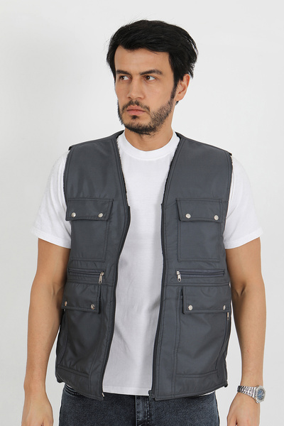 mansory exclusive سترة صيد شتوية من الصوف داخلية متعددة الجيوب