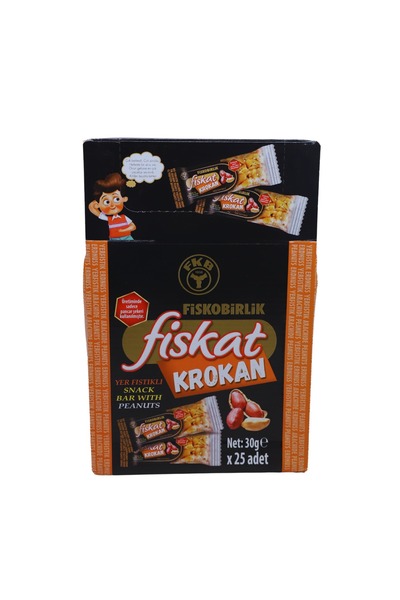 Fiskobirlik FİSKOBİRLİK YER FISTIKLI KROKAN 30G X 25 ADET