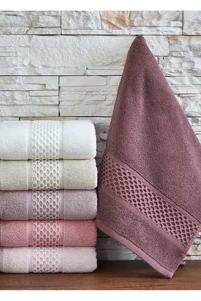 Dantela Kod-9050 Σετ πετσετών χεριών βαμβακερό 50x90 - Μικτό 6 τεμαχίων