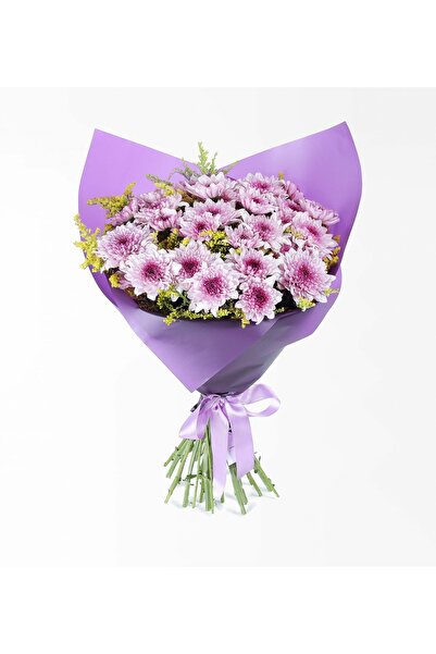 Rosebox Mor Selefonda Pembe Papatya Buketi