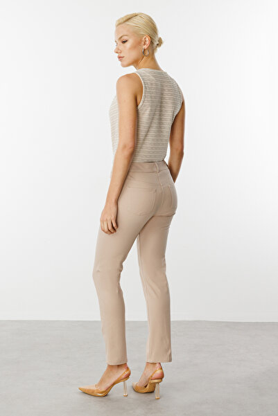 Ekol Five Pocket Skinny Leg Canvas Trousers