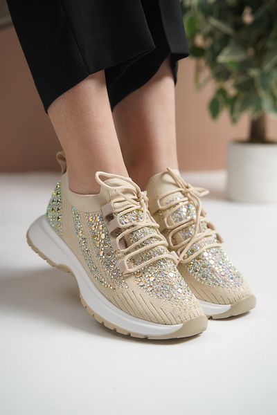 Lolita Love Shoes Pena Ten Knitwear Stone Laced Sports Shoes