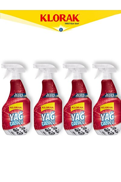 Klorak YAĞ ÇÖZÜCÜ 750 ML 4 Adet