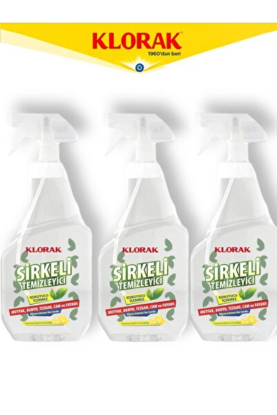 Klorak SİRKELİ TEMİZLEYİCİ 750 ML. 3 ADET