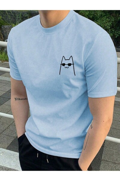 ZEMLİYA Υπερμεγέθες μπλουζάκι με στάμπα και λαιμόκοψη ποδηλάτου