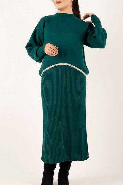 İKLİM LİFE Pearl Detailed Knitwear Double Set