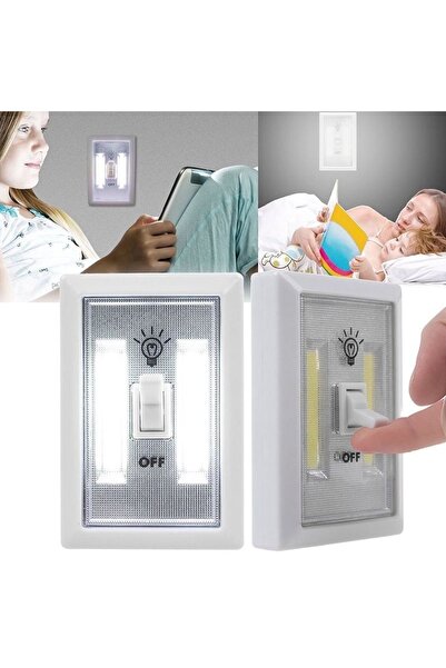 gaman Mıknatıslı Dolap İçi Lamba Gece Lambası Anahtarlı 2 Ledli Cob Duvar Ve ...