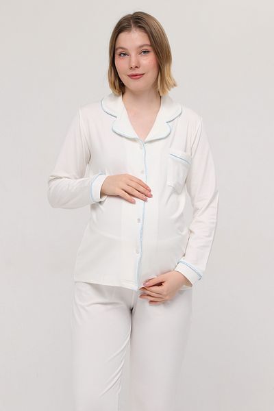 LİKAPA Likapa Front Buttoned Maternity Long Sleeve Pajama Set