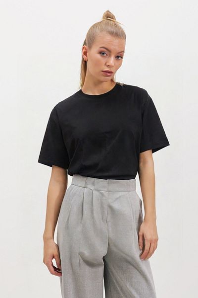 HAKKE Süprem Sade Oversize тениска