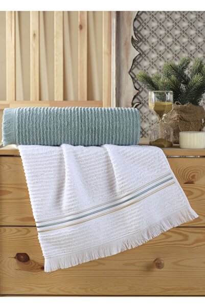 Dantela KOD-8092 - 50x90/80x150 Бавовняні рушники, 2 шт. - Жаккардові та виши...