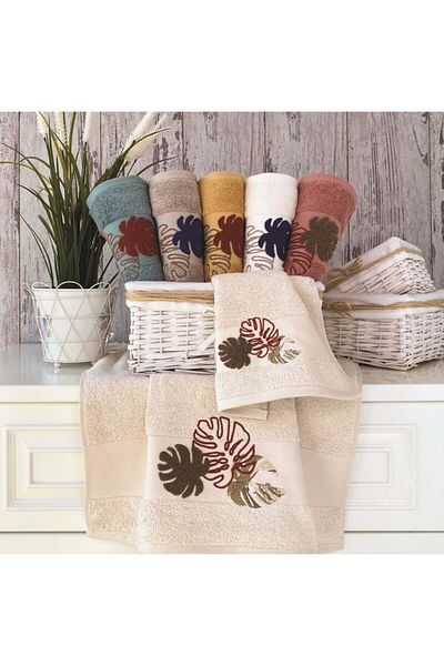 Okya Home Okya Seravia Towel Set 70% Bamboo 30% Cotton 6 Pcs H131