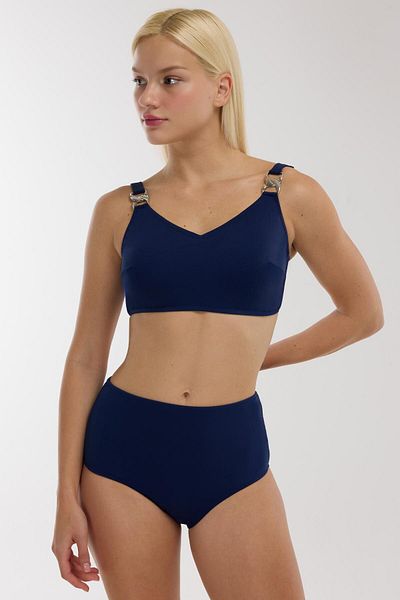 AYYILDIZ 4532 Navy Blue Plus Size Bikini Set