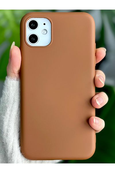 Go Aksesuar حافظة إطلاق من السيليكون السائل المخملية المقاومة للبقع المتوافقة مع هاتف Iphone 11
