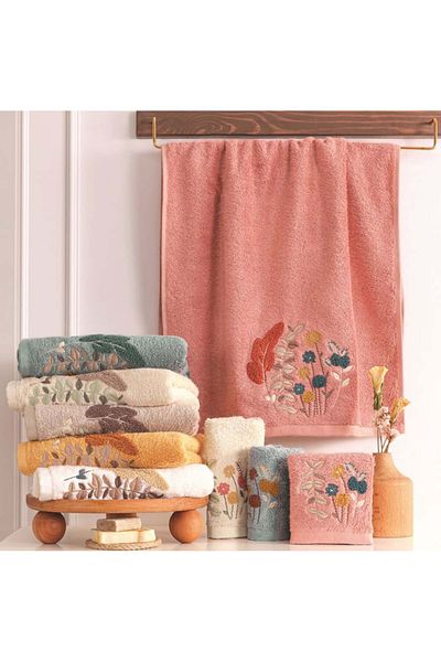 Okya Home Okya Softelle Towel Set 70% Bamboo 30% Cotton 6 Pcs H112