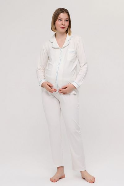 LİKAPA Likapa Front Buttoned Maternity Long Sleeve Pajama Set