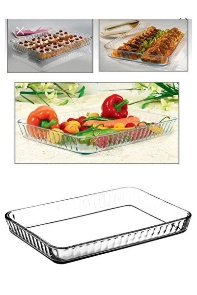 PAŞABAHÇE CAM Paşabahçe Borcam Dikdörtgen Tepsi  27*40