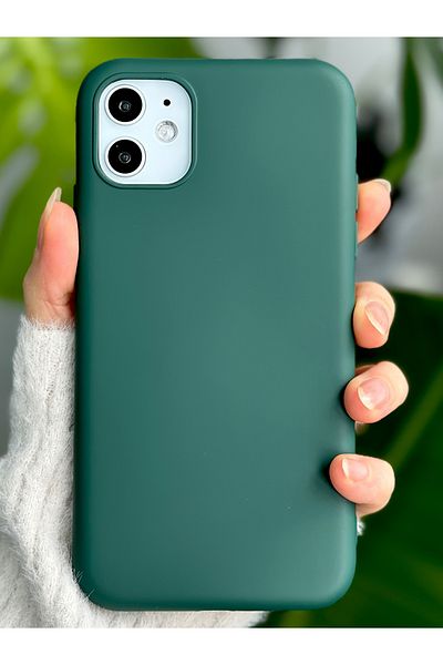 Go Aksesuar حافظة إطلاق من السيليكون السائل المخملية المقاومة للبقع المتوافقة مع هاتف Iphone 11