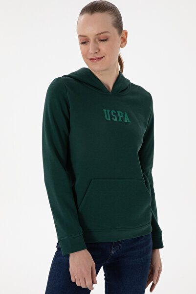 U.S. Polo Assn. Γυναικείο Σκούρο Πράσινο Βασικό Φούτερ 50289536-VR079